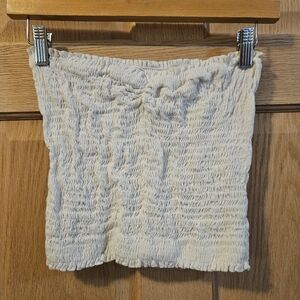 Medium Emory Park White Textured Tube Top